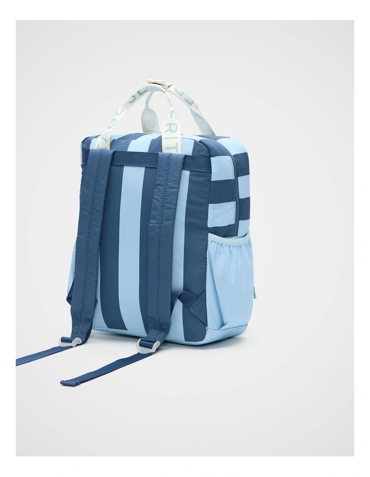 Blue Stripe Initial Backpack image 4