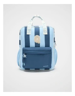 Blue Stripe Initial Backpack