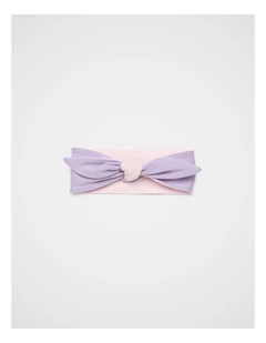 Colour Block Fabric Headband in Lilac Multi