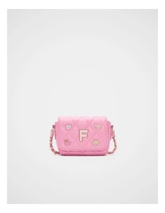 Initial Quilted Charm Bag