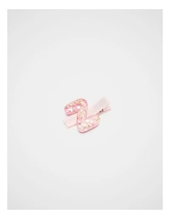 Initial Stripe Duck Clip