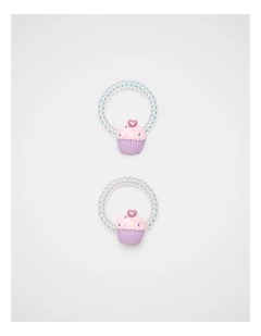 Cupcake Coil Hair Ties in Multi