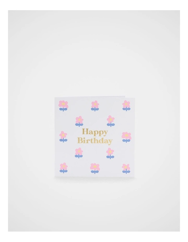 Happy Birthday Flowers Card image 1