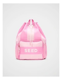 Swim Backpack in Candy Pink Stripe