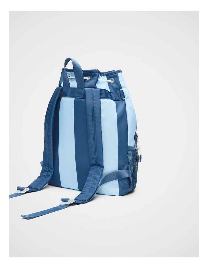 Swim Backpack in Washed Navy Stripe image 3