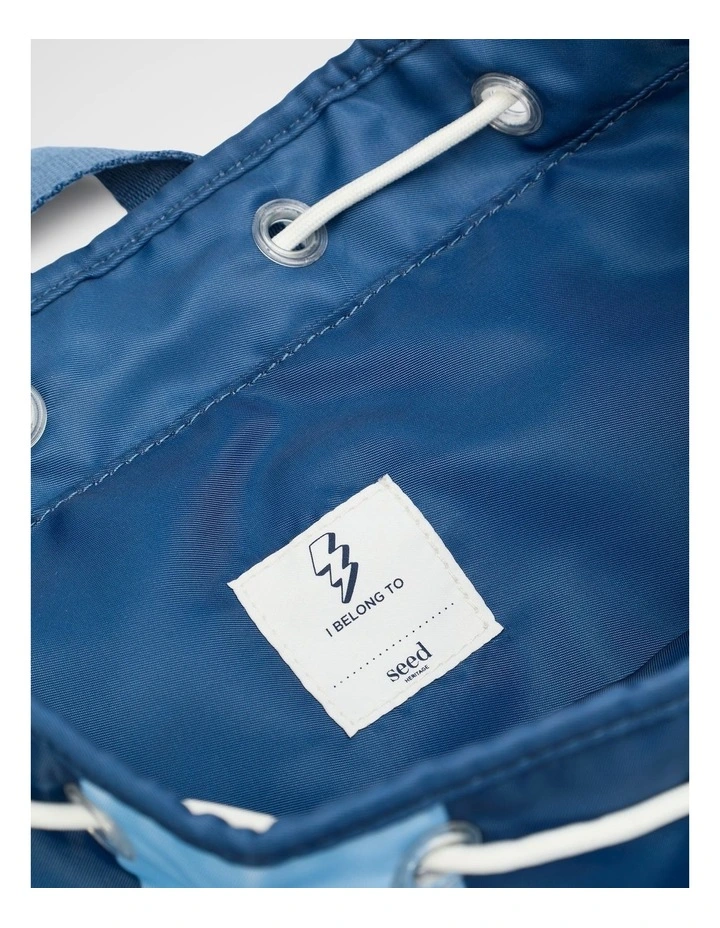 Swim Backpack in Washed Navy Stripe image 4