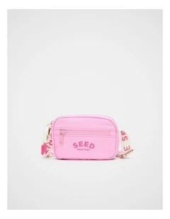 Logo Cross Body in Candy Pink