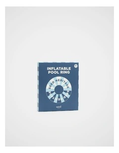Inflatable Pool Ring in Blue Multi