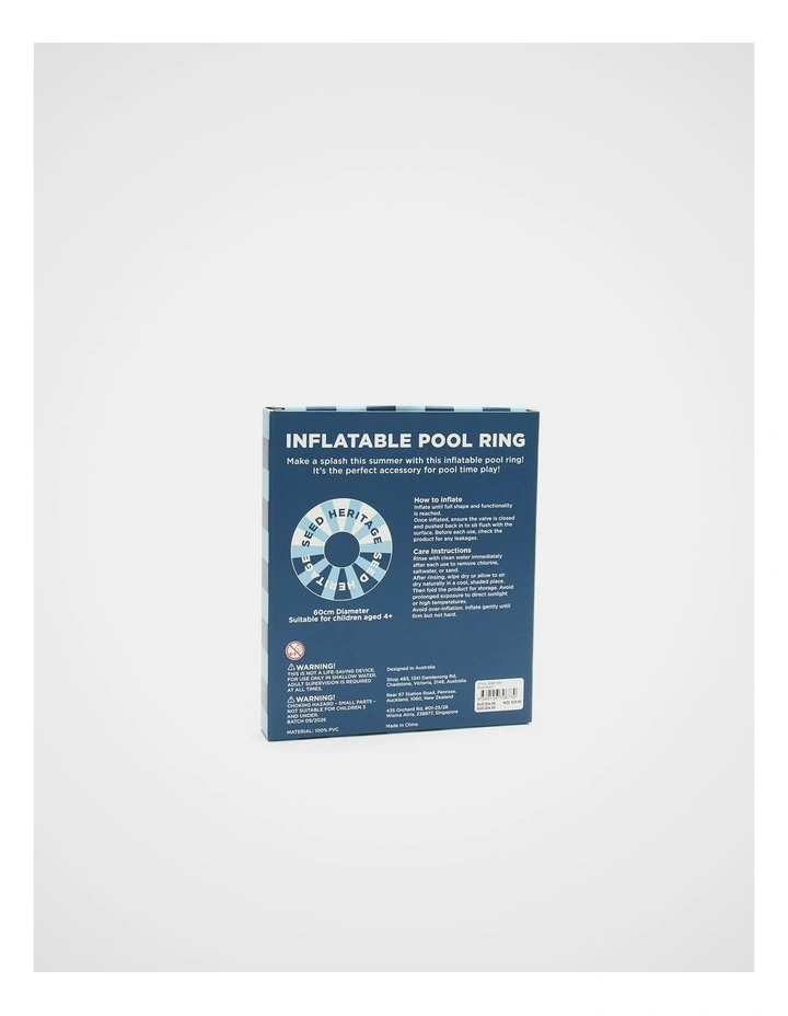 Inflatable Pool Ring in Blue Multi image 3