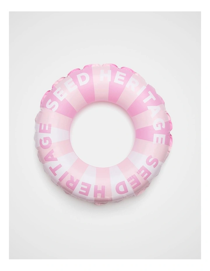 Inflatable Pool Ring in Pink Multi image 2