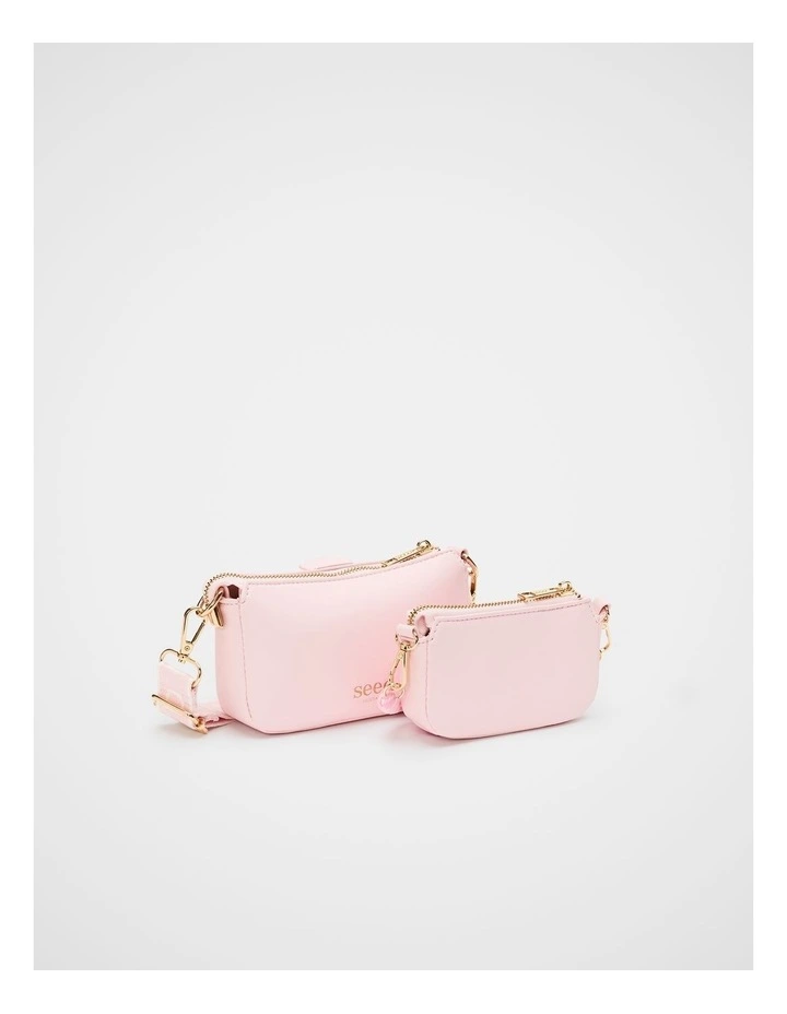 Silicone Charm Hybrid Bag in Pink Lemonade image 3