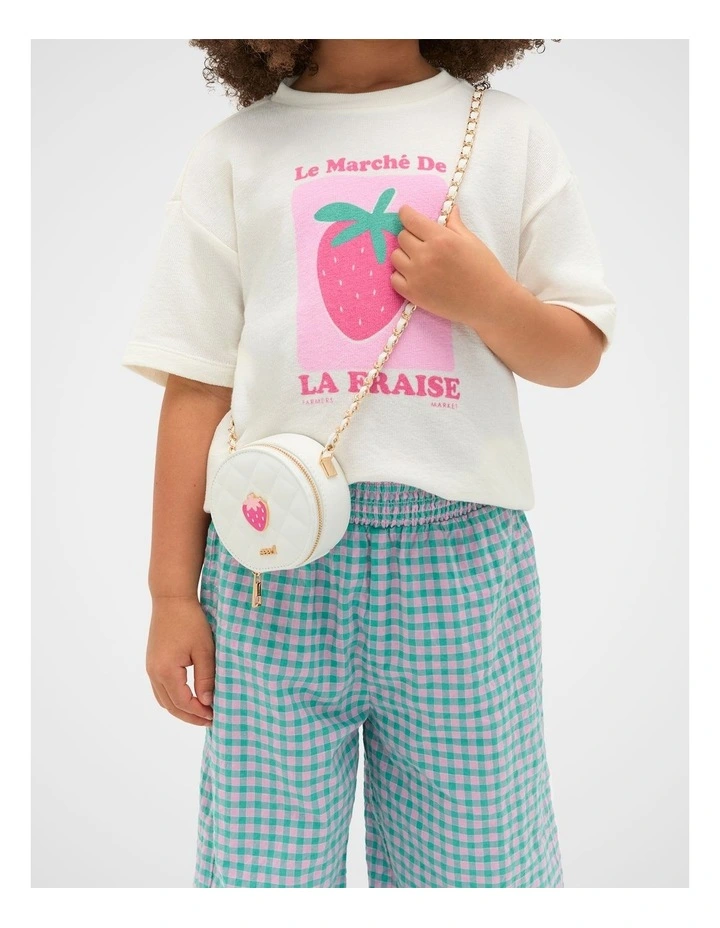 Mini Strawberry Bag in Classic Cream image 2