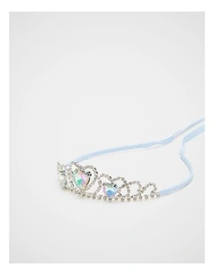 Crystal Heart Tiara in Ice Blue