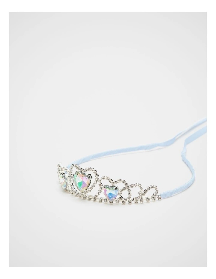 Crystal Heart Tiara in Ice Blue image 1