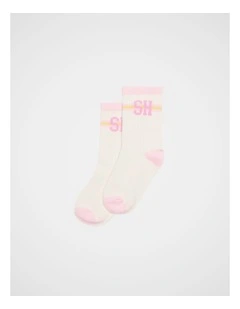 SH Stripe Sock in Pink Multi