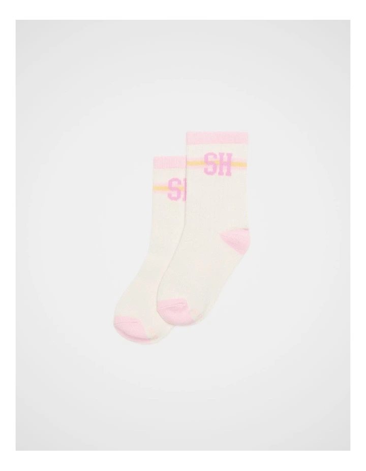 SH Stripe Sock in Pink Multi image 1
