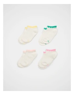 Heart Ankle Sock 4 Pack in Multi