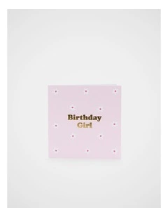Birthday Girl Flowers Card