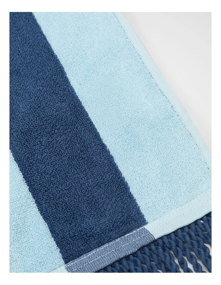 Beach Towel in Washed Navy Stripe image 2