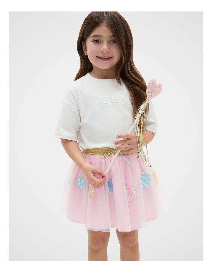 Heart Tutu in Pink Lemonade image 2