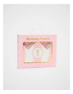 Birthday Crown in Pink Multi