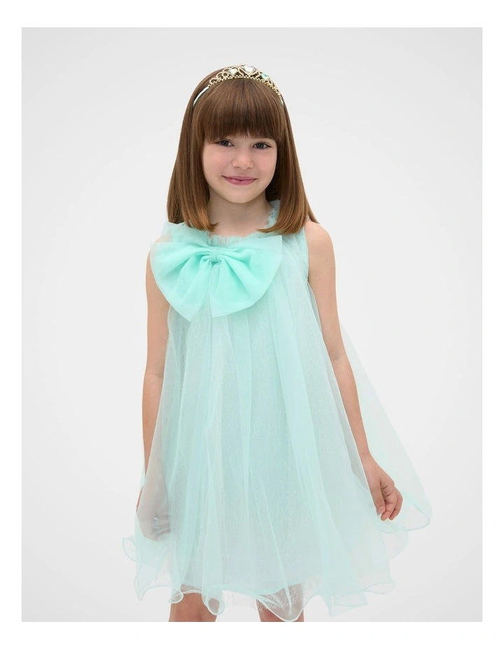 Crystal Heart Tiara in Soft Mint image 2