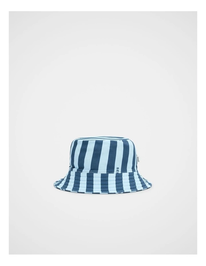 Swim Hat in Washed Navy Stripe image 1