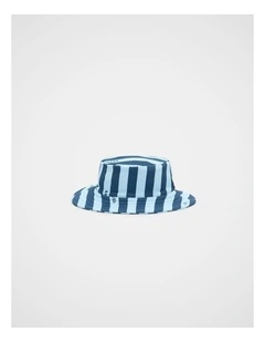 Baby Swim Hat in Washed Navy Stripe