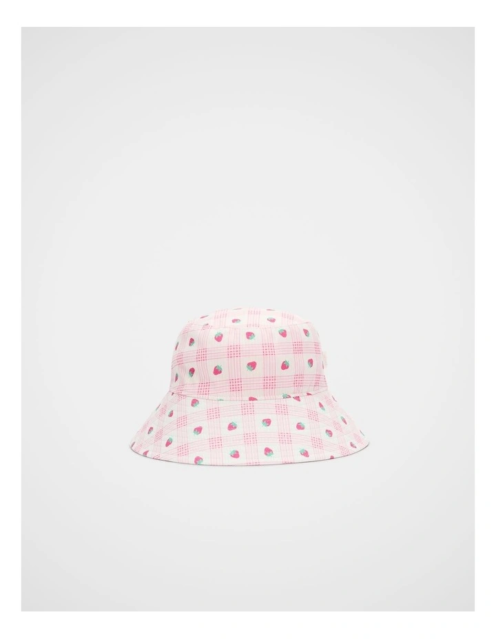 Strawberry Brimmed Hat in Multi image 1