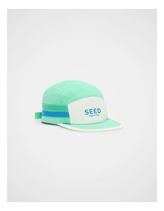 Side Stripe Panel Cap in Washed Mint