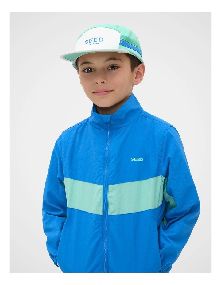 Side Stripe Panel Cap in Washed Mint image 2