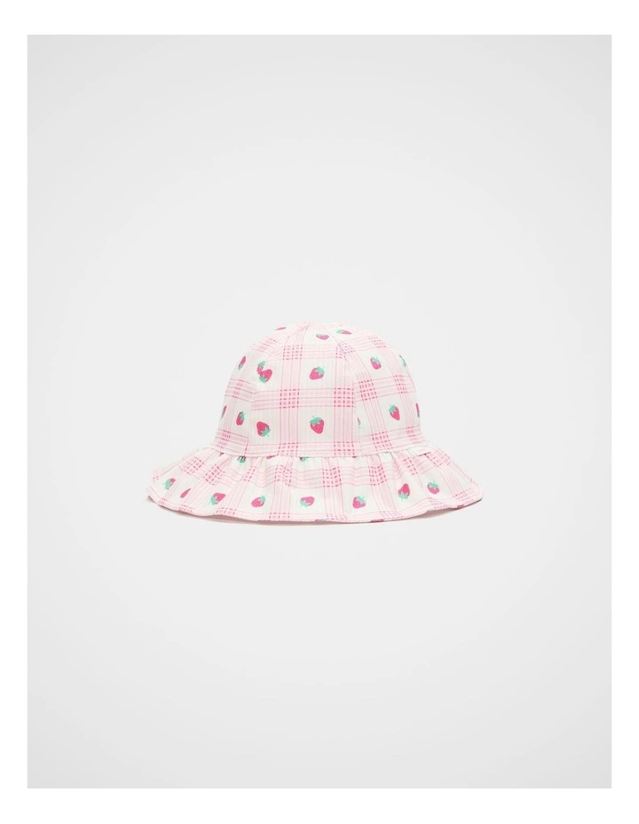 Mini Strawberry Sun Hat in Classic Cream image 1