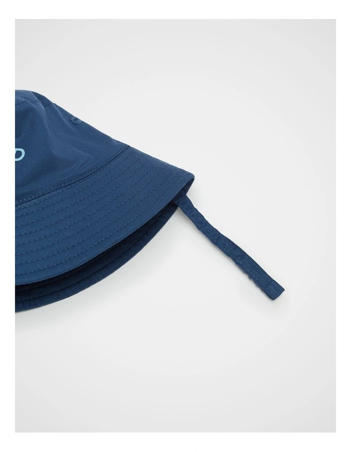 Mini Logo Bucket Hat in Washed Navy image 2