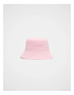Mini Logo Bucket Hat in Pink Lemonade