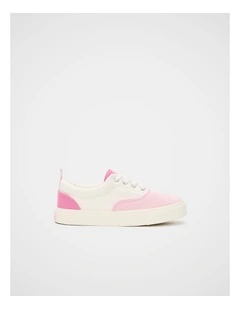 Colourblock Plimsole Sneaker in Pink Lemonade Multi