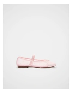 Flock Mesh Ballet in Pink Lemonade