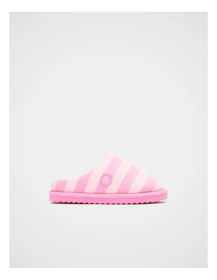 Mule Slipper in Candy Pink Stripe image 1