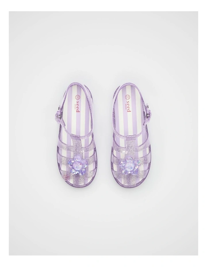 Cage Jelly Sandal in Lilac image 3