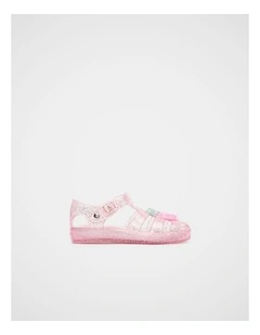 Mini Cage Jelly Sandal in Candy Pink