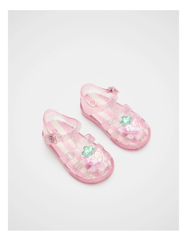 Mini Cage Jelly Sandal in Candy Pink image 2
