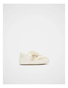 Mini Stripe Sneaker in Classic Cream