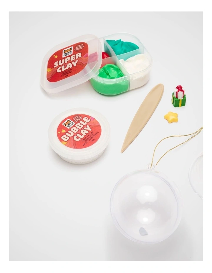 Tiger Tribe Clay Craft Ornament Kit Snowman And Tree image 2