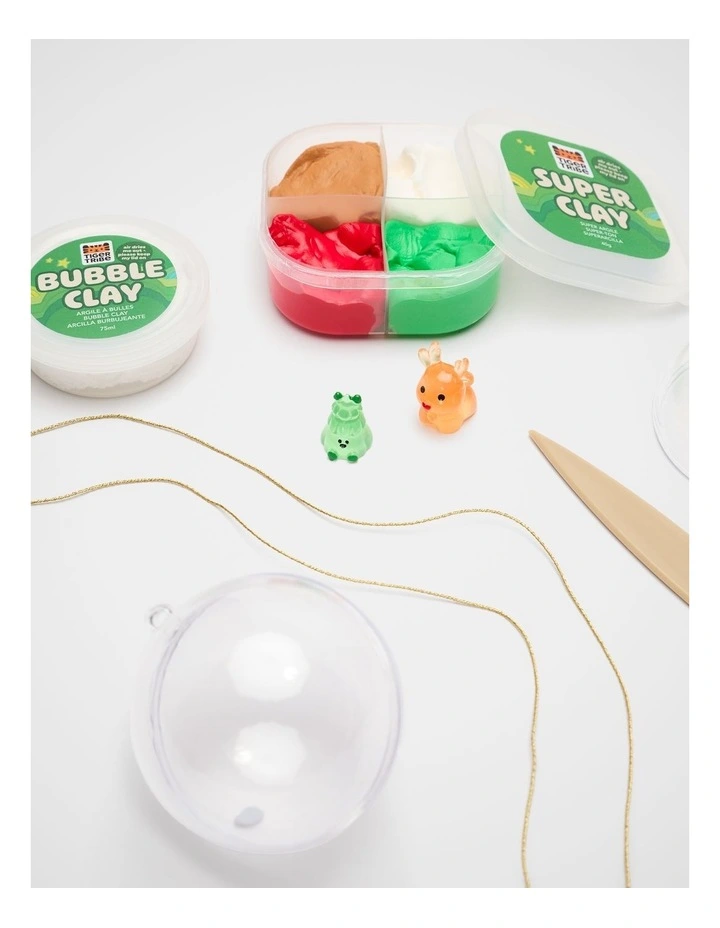 Tiger Tribe Clay Craft Ornament Kit Bear And Bunny image 2