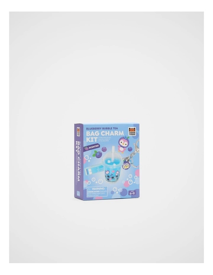 Tiger Tribe Bag Charm Kit Blueberry Bubble Tea image 1