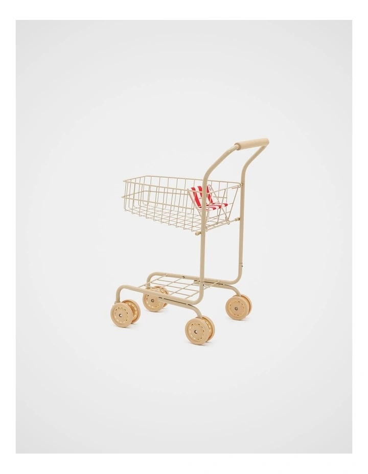 Mini Shopping Trolley in Red Stripe image 4