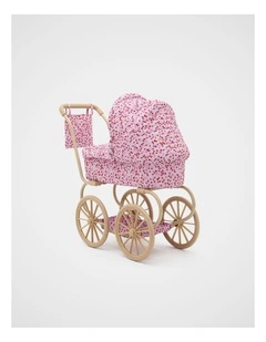 Junior Vintage Doll Pram in Ditsy Floral