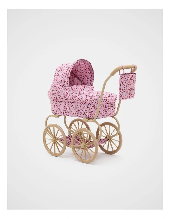 Junior Vintage Doll Pram in Ditsy Floral image 4