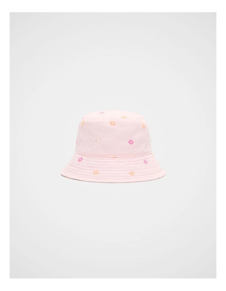 Embroidered Flower Bucket Hat image 1