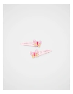 Ombre Glitter Butterfly Snaps