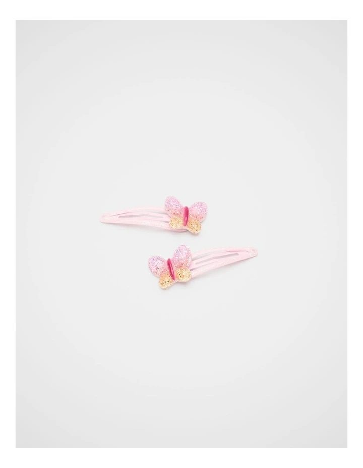 Ombre Glitter Butterfly Snaps image 1